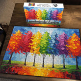 Colorido árbol de rompecabezas de árbol 1000 piezas